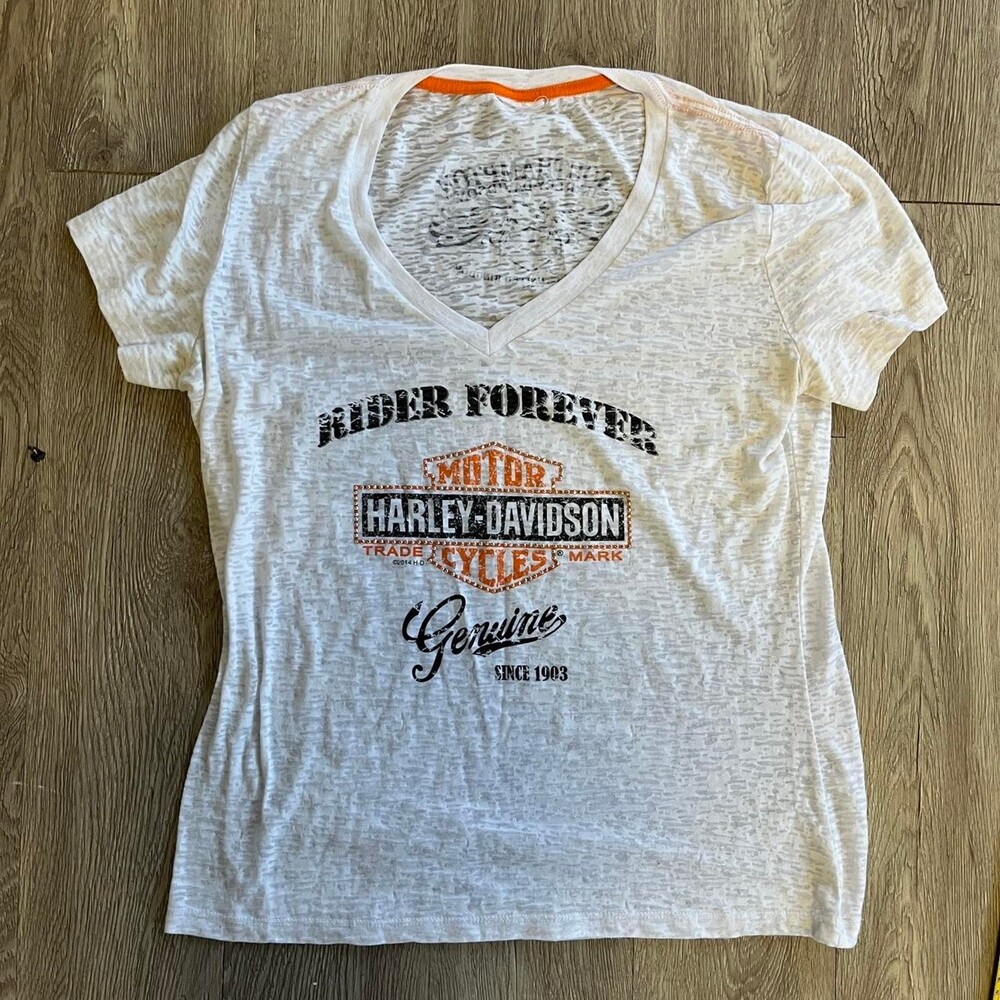 Harley Davidson white cotton t-shirt  small